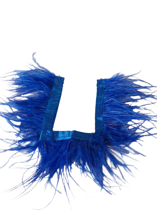 Blue fashion feather